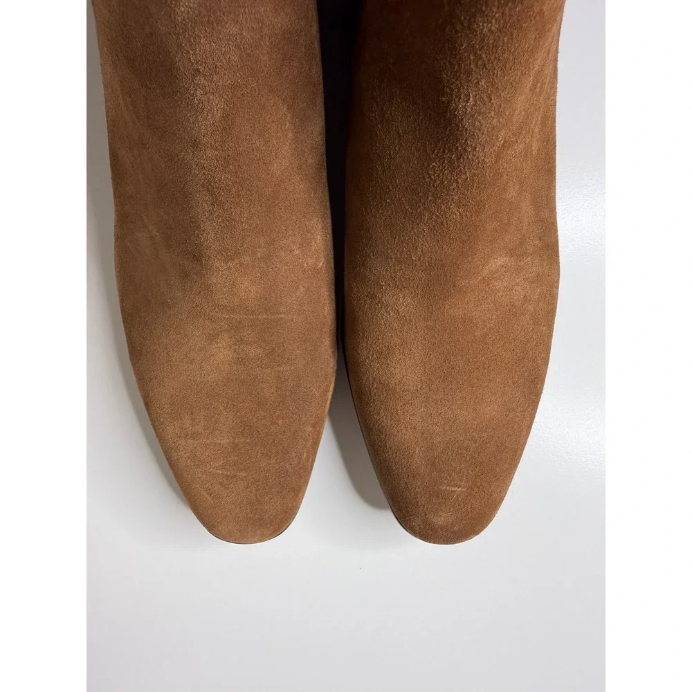 BP Mens Suede Chelsea Boots Brown Leather Upper Ankle Booties 45M EU